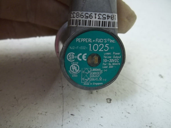PEPPERL+FUCHS NJ2-F-E02-1.025-V1 PROXIMITY SWITCH UNMP