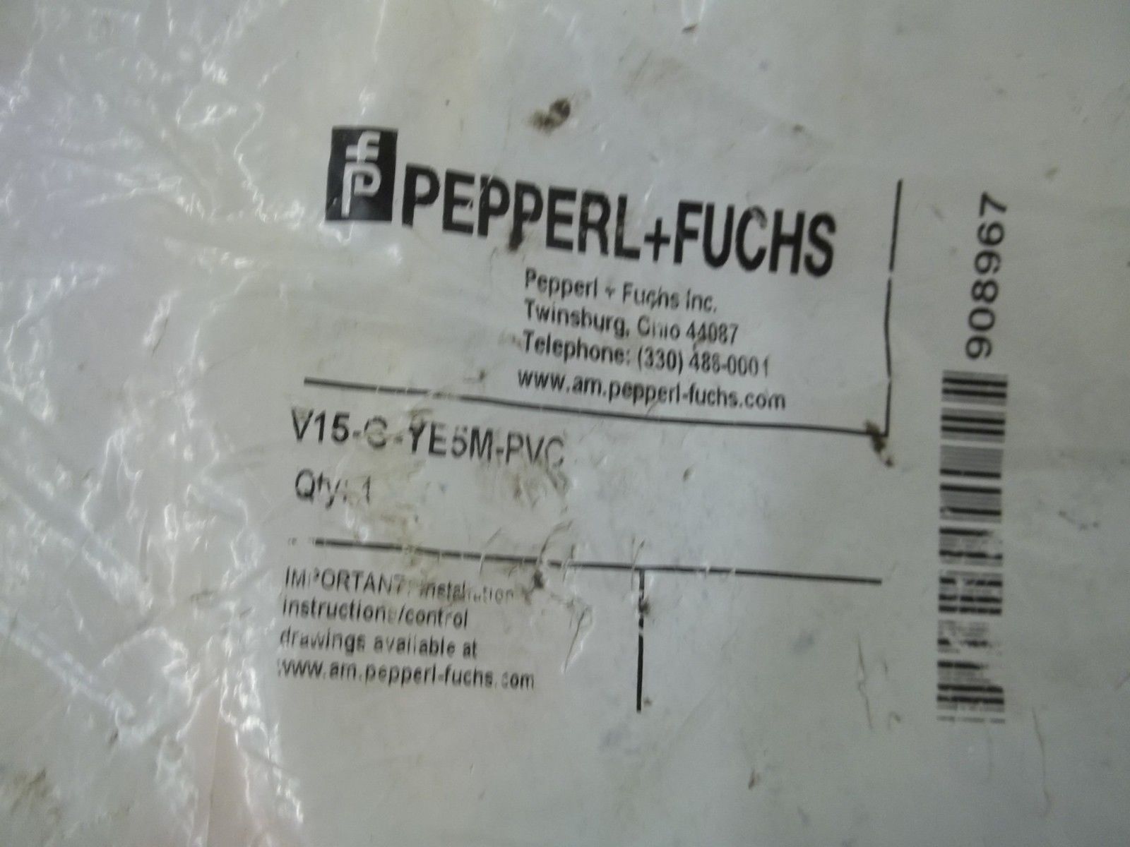 PEPPERL+FUCHS V15-C-YE5M-PVC PROXIMITY SENSOR NSMP