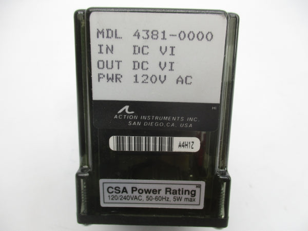 ACTION INSTRUMENTS MDL 4381-0000 120/240VAC NSMP