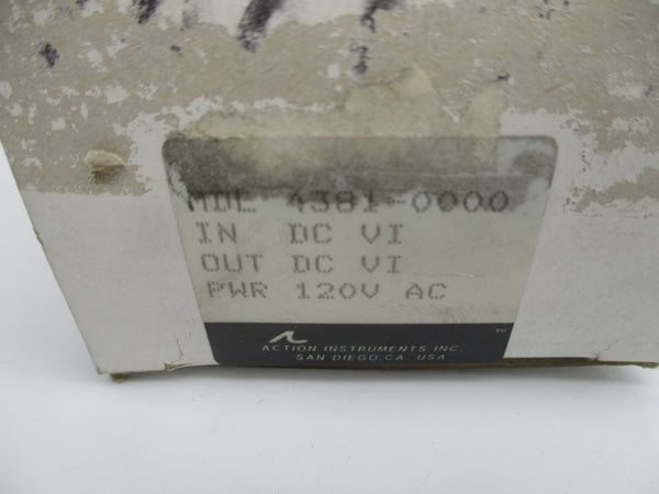 ACTION INSTRUMENTS MDL 4381-0000 120/240VAC NSMP
