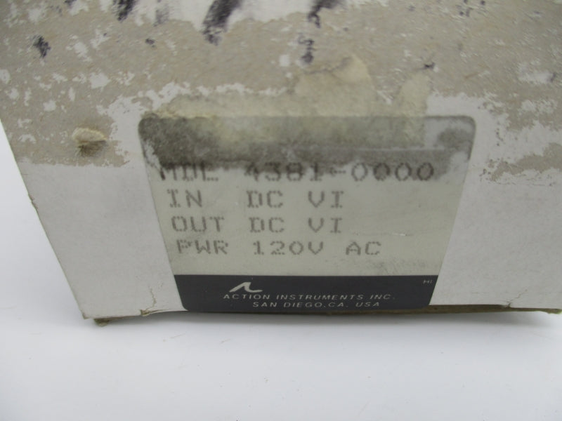 ACTION INSTRUMENTS MDL 4381-0000 120/240VAC NSMP