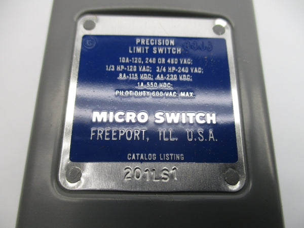 MICRO SWITCH 201LS1 480V 10A (GREY) NSMP