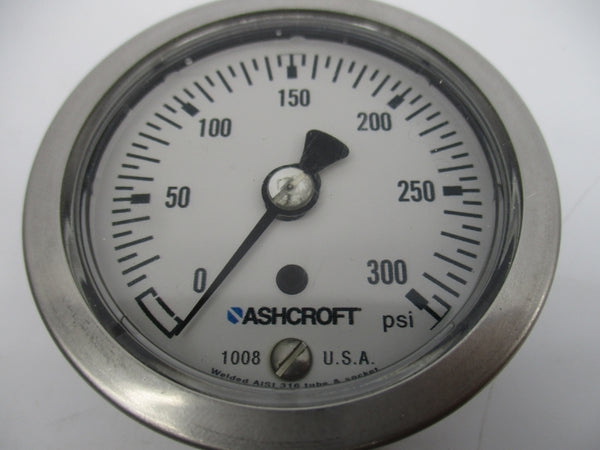 ASHCROFT 63-1008-SL-02L-300# 0-300PSI NSMP