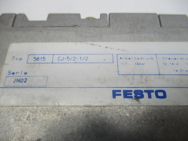FESTO 5815 CJ-5/2-1/2 (AS PICTURED) UNMP