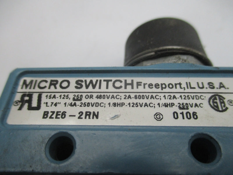 MICRO SWITCH BZE6-2RN 600VAC 2A UNMP