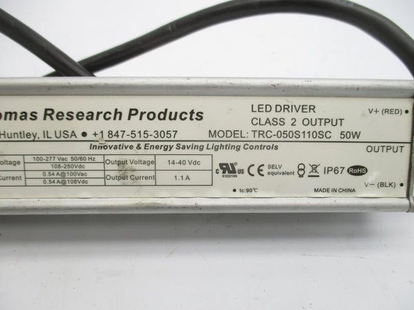 THOMAS RESEARCH PRODUCTS TRC-050S110SC 100-277VAC .54A NSNP