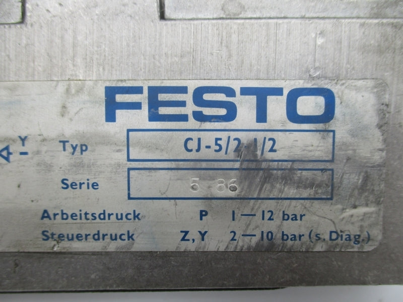 FESTO CJ-5/2-1/2 (AS PICTURED) UNMP
