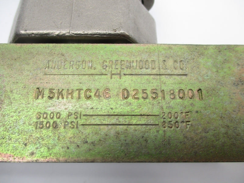 ANDERSON GREENWOOD M5KHTC46 D25518001 6000PSI UNMP