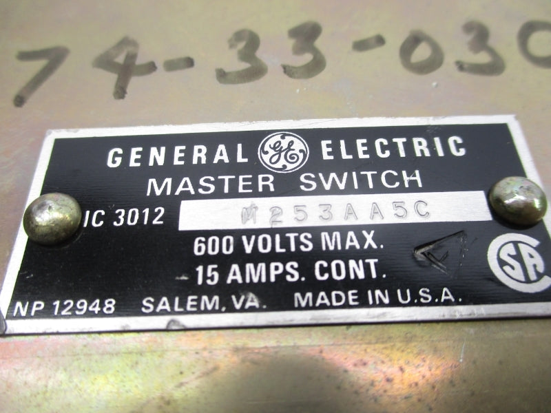 GENERAL ELECTRIC IC 3012 M253AA5C 600V 15A (AS PICTURED) UNMP