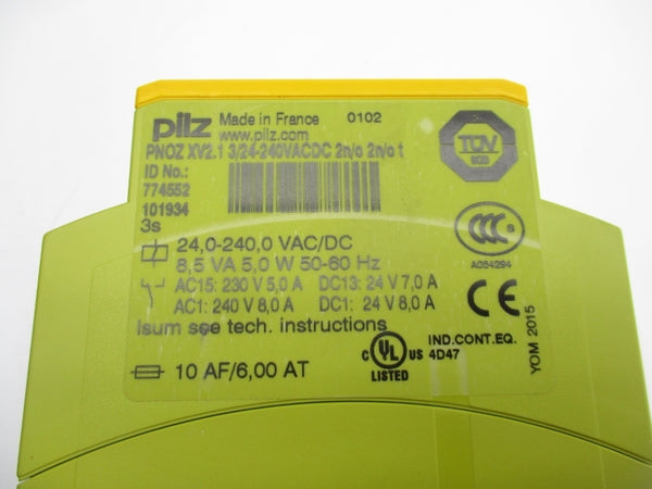 PILZ PN0Z XV2.1 3/24-240VACDC 2N/O 2N/O T 774552 NSNP