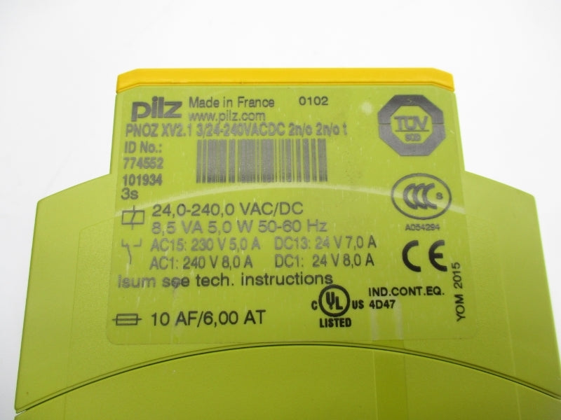 PILZ PN0Z XV2.1 3/24-240VACDC 2N/O 2N/O T 774552 NSNP
