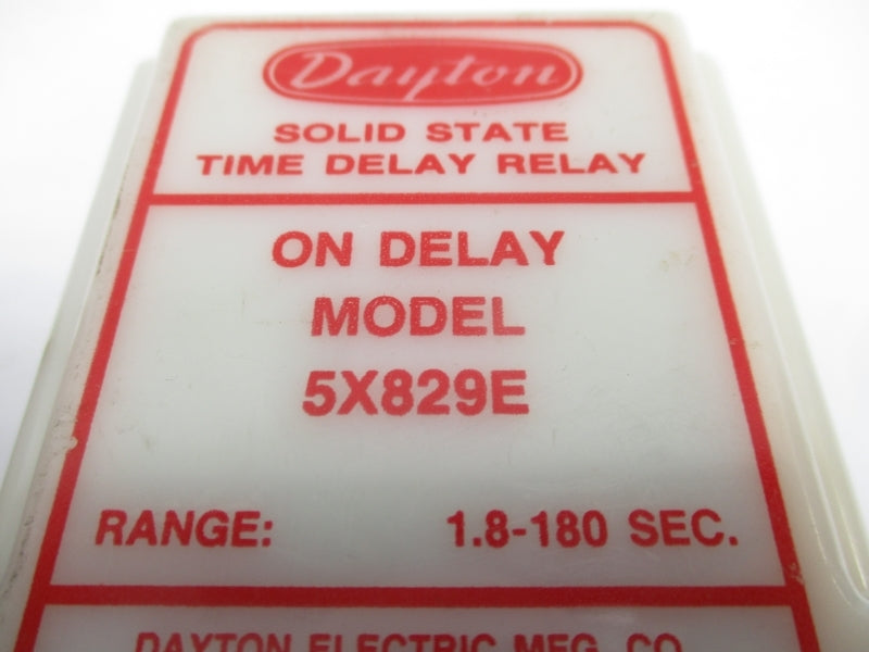 DAYTON 5X829E 120VAC 1.8-180SEC UNMP