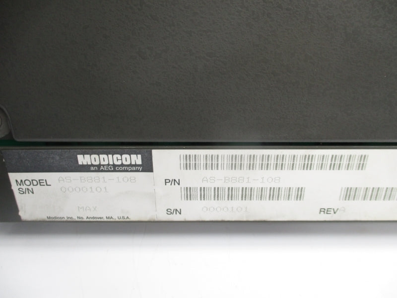 MODICON AS-B881-108 REV. A UNMP