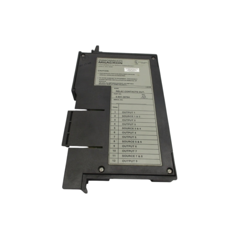 CINCINNATI MILACRON 3-531-3878A 120VAC 0.5A REV. 1D UNMP