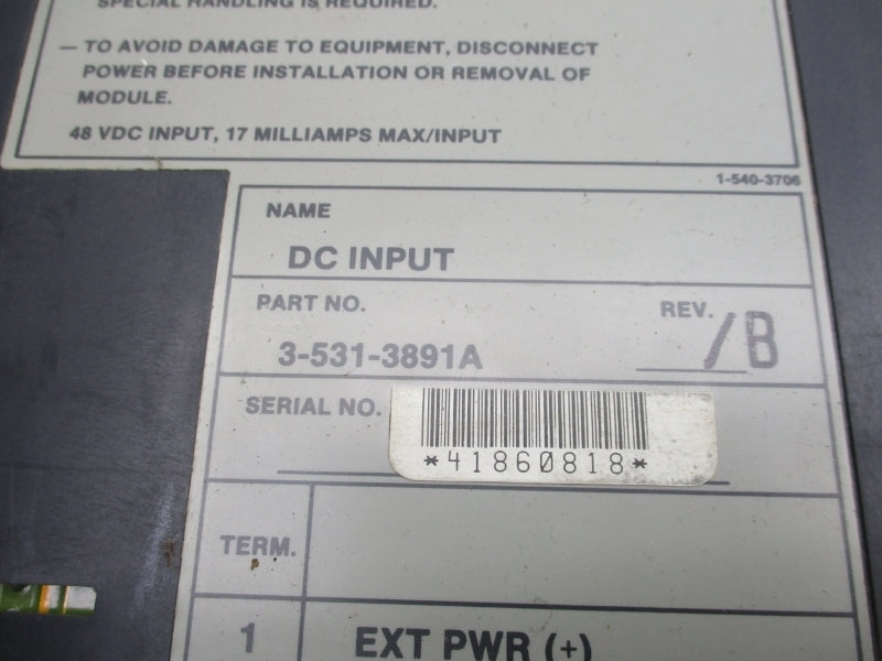 CINCINNATI MILACRON 3-531-3891A 48VDC REV. 1B (AS PICTURED) UNMP