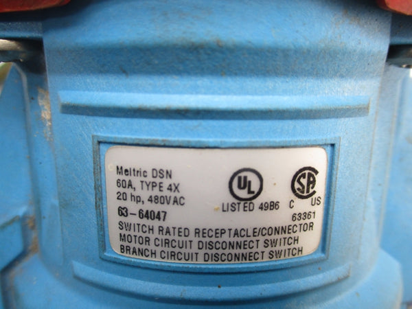 MELTRIC 63-64047 450VAC 60A (AS PICTURED) UNMP