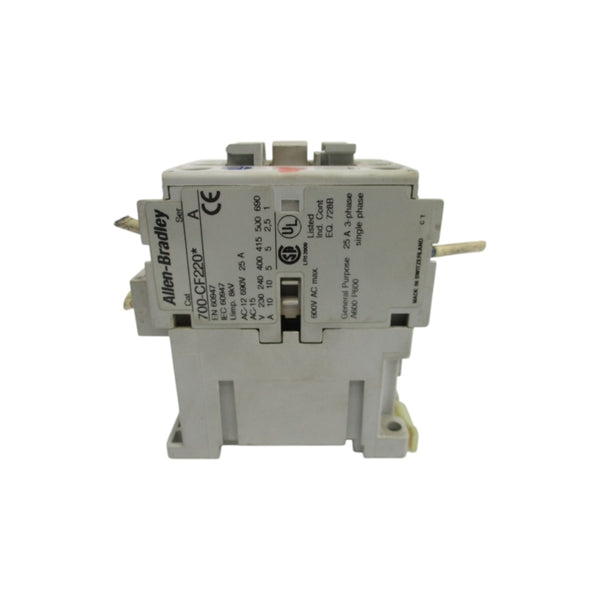 ALLEN BRADLEY 700-CF220D SER. A 110/120V (AS PICTURED) UNMP