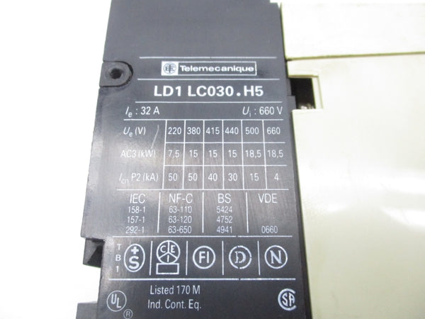 TELEMECANIQUE LD1-LC030.H5+LB1-LC03M53+LA1-LC025 100V/ 110-120V UNMP