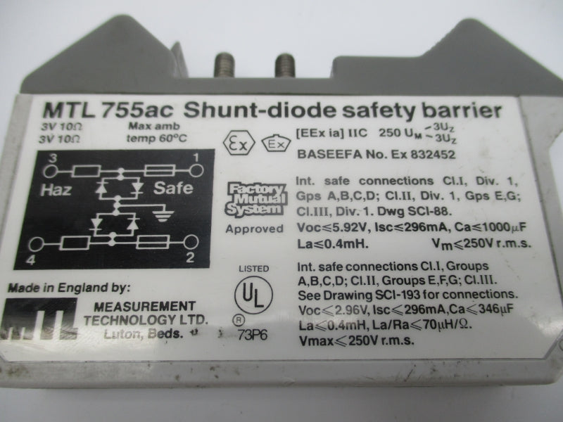 MEASUREMENT TECHNOLOGY MTL755AC 3A UNMP