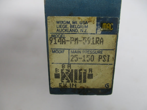 MAC 914A-PM-591RA 24VDC 25-150PSI (AS PICTURED) NSNP