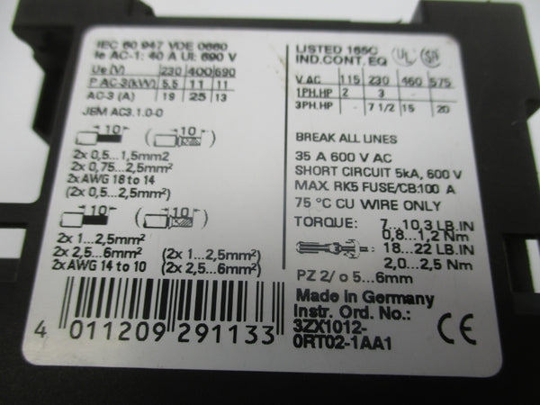 SIEMENS 3RT1026-1BB40 24VDC (AS PICTURED) UNMP