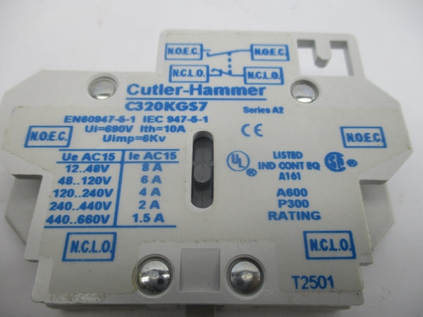 CUTLER HAMMER C320KGS7 SER. A2 440-660V 1.5A NSMP