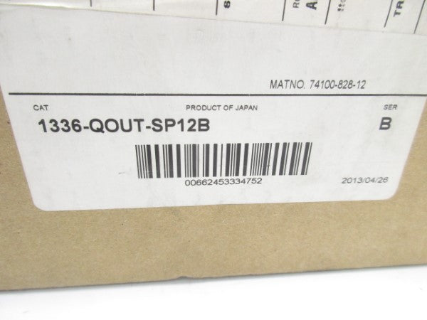 ALLEN BRADLEY 1336-QOUT-SP12B SER. B NSMP