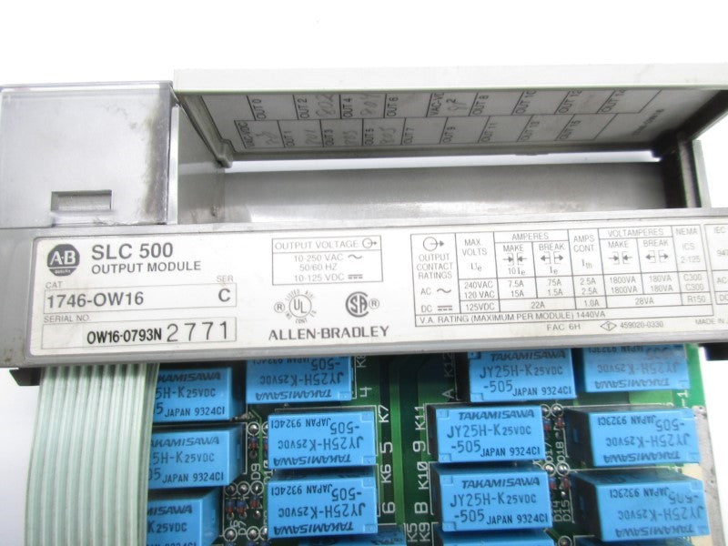 ALLEN BRADLEY 1746-OW16 SER. C 10-250VAC UNMP