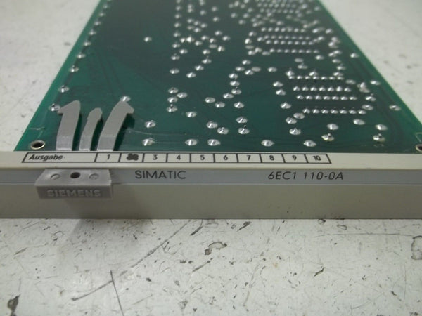 SIEMENS 6EC1 110-0A OUTPUT BOARD UNMP