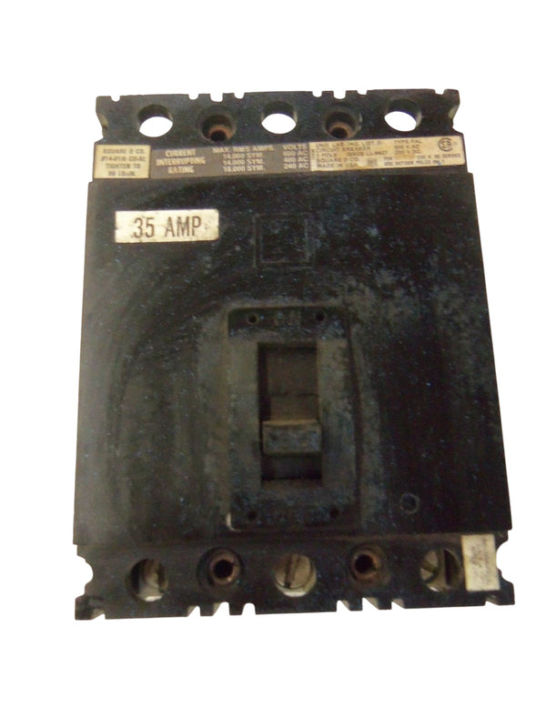 SQUARE D CIRCUIT BREAKER FAL36035 UNMP