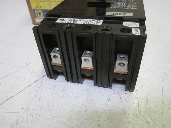 SQUARED FAL-36003-11M CIRCUIT BREAKER 3P 3A 600V  NSMP