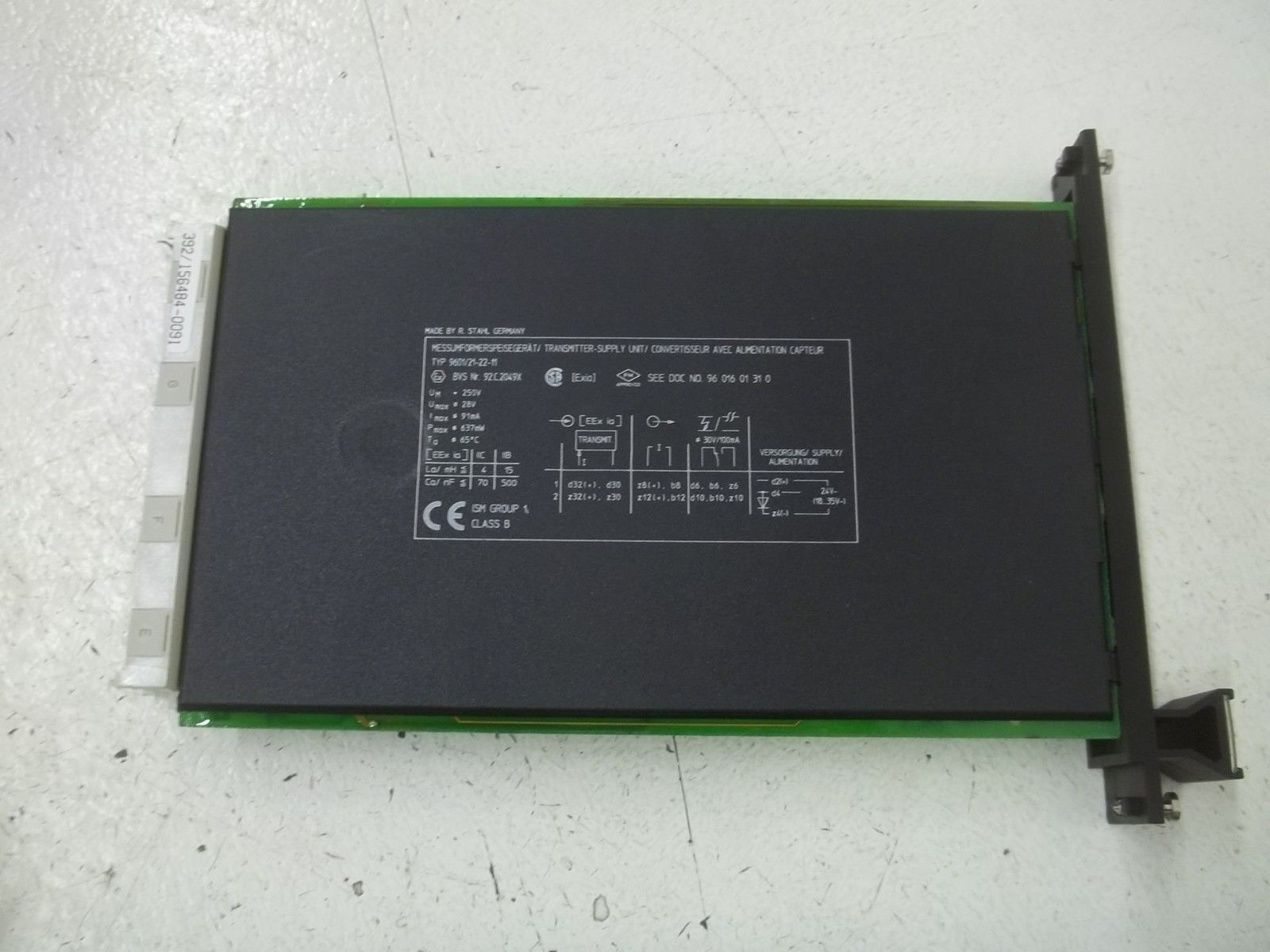 STAHL ICS1000 TYPE 9601/21-22-11 BOARD NSMP