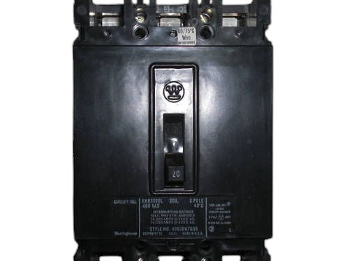 WESTINGHOUSE EHB3020L CIRCUIT BREAKER UNMP