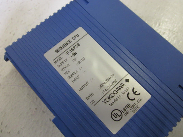 YOKOGAWA F3SP38-6N NSMP