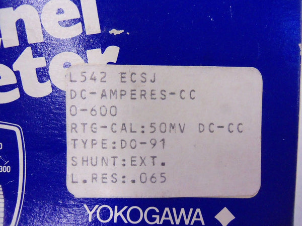YOKOGAWA PANEL METER D0-91 0-600 NSMP