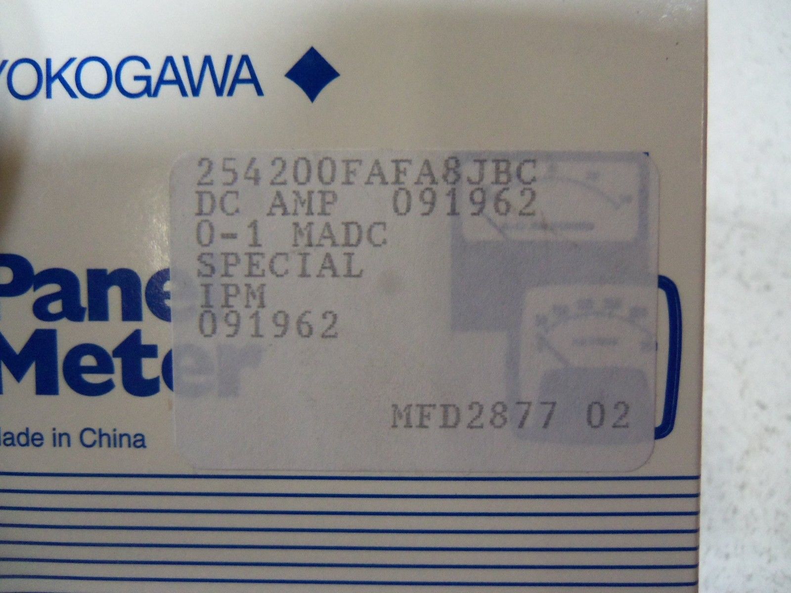 YOKOGAWA PANEL METER 254200FAFA8JBC NSMP