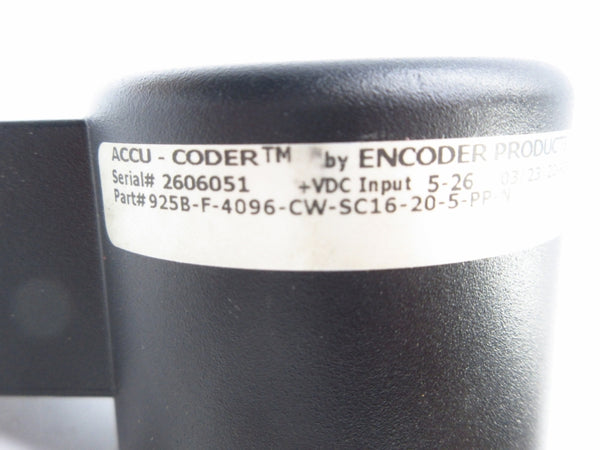 ACCU CODER 925B-F-4096-CW-SC16-20-5-PP-N 5-26VDC NSMP