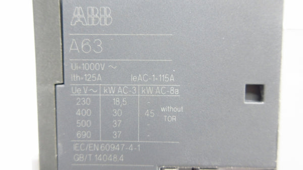 ABB A63-30-33-84 110/120V 125A NSNP