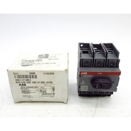 ABB OT100F3 1SCA105004R1001 600VAC 100A NSMP