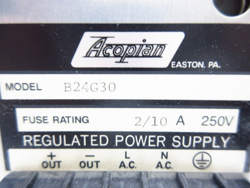 ACOPIAN B24G30 250V 2/10A NSNP