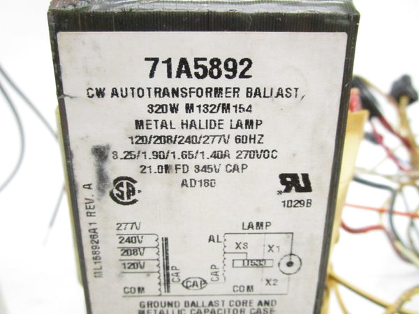 ADVANCE 71A5892-001D 277V (AS PICTURED) NSMP