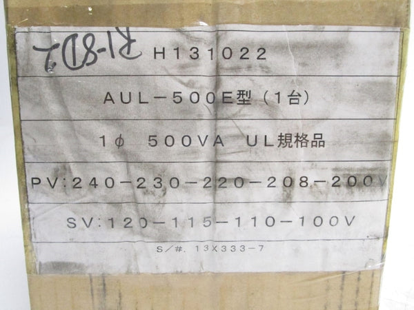 AIHARA ELECTRIC AUL-500E 240V 500VA NSMP