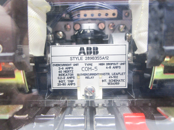 ABB COM-5 289B355A12 2-6A/4-8A NSMP