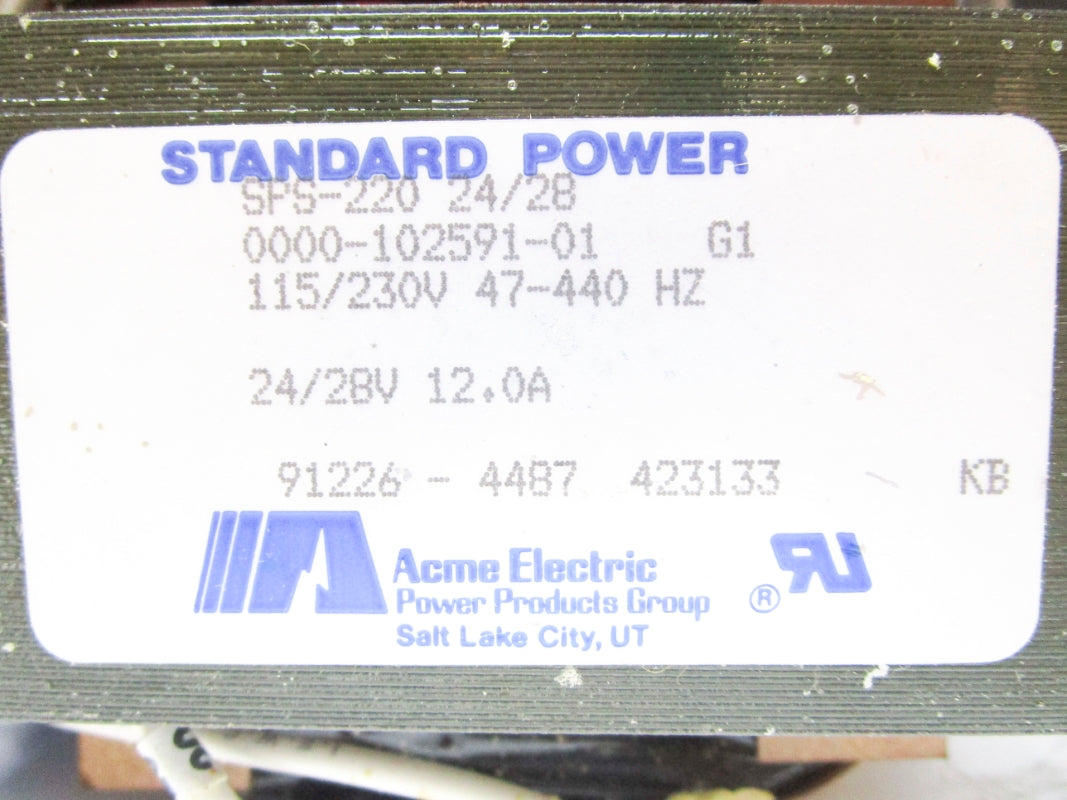 ACME ELECTRIC SPS-220 115/230V NSMP