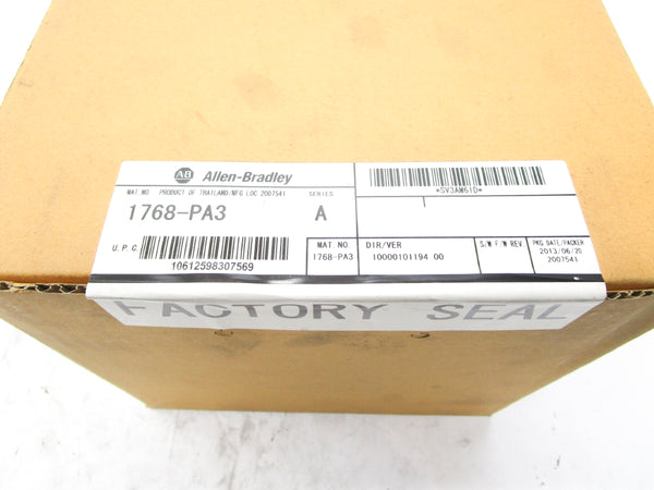 ALLEN BRADLEY 1768-PA3 SER. A DATE: 2013 NSFS