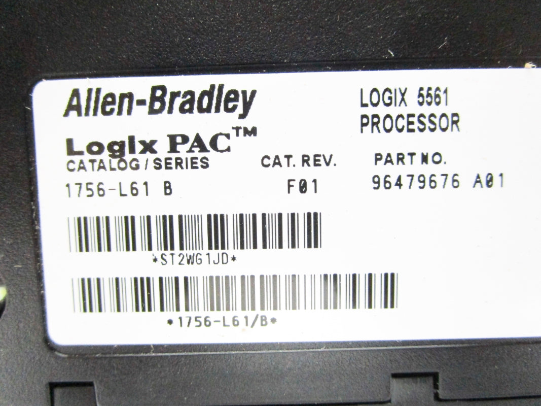 ALLEN BRADLEY 1756-L61 SER. B F/W 1.9 (NO KEY) NSMP