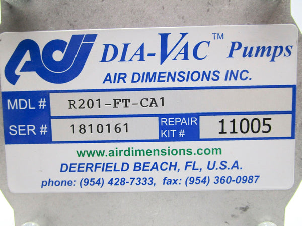 AIR DIMENSIONS R201-FT-CA1 NSNP