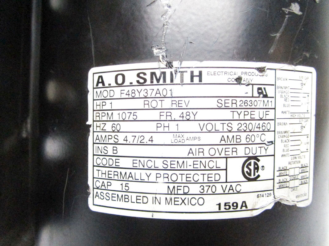 A.O. SMITH F48Y37A01 460V 2.4A UNMP