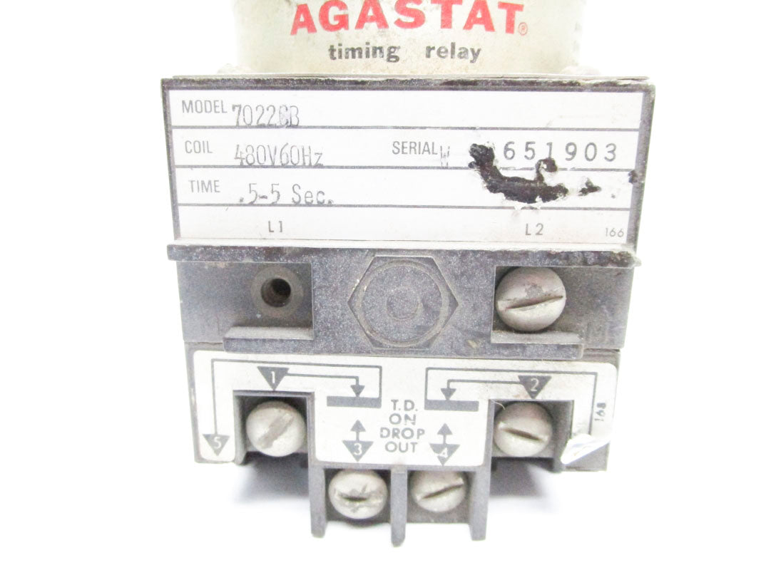 AGASTAT 7022CB 480V UNMP