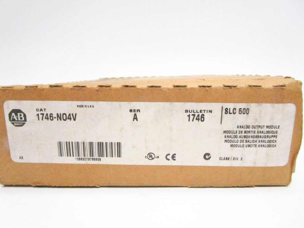 ALLEN BRADLEY 1746-NO4V SER. A 24VDC (NO TERMINAL) NSMP